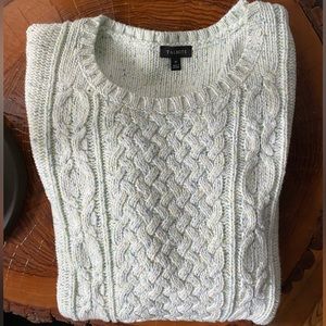 Talbots Cotton Crew Neck Cable Sweater Size Medium. NWOT.